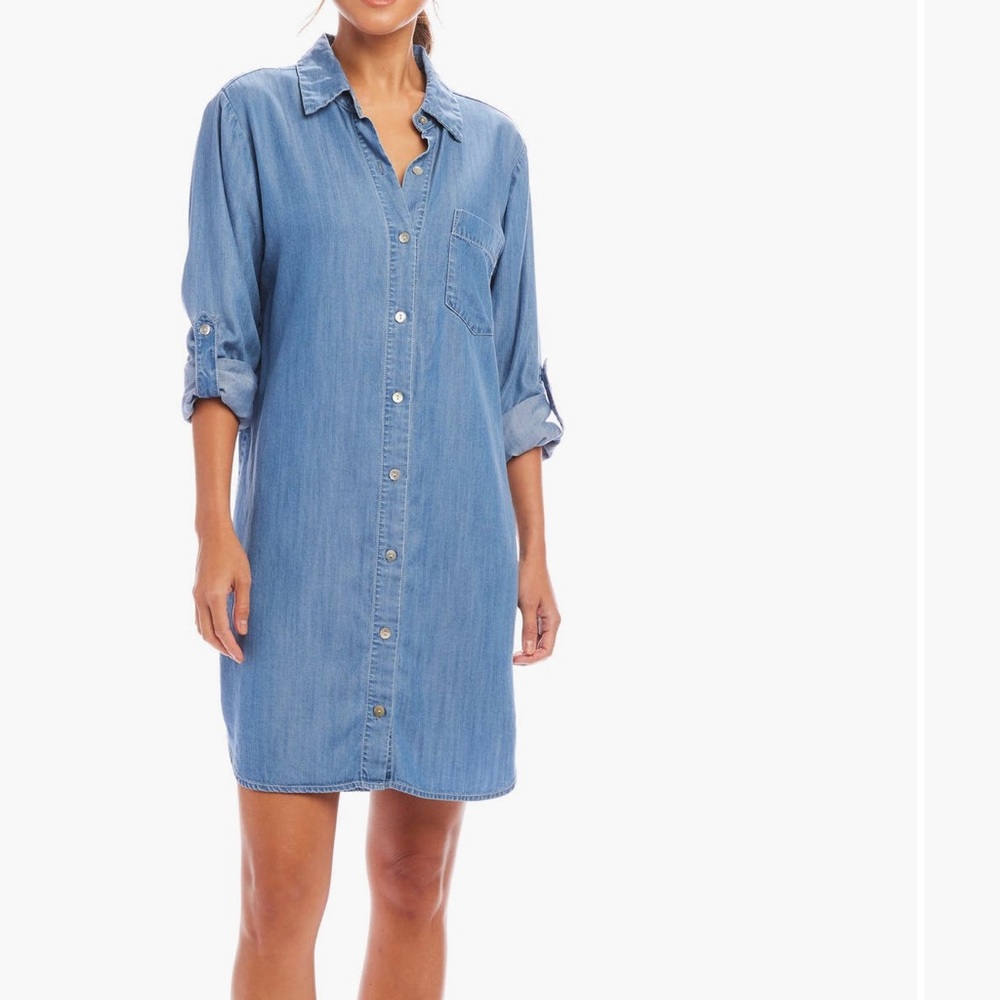 Karen Kane chambray Shirt Dress